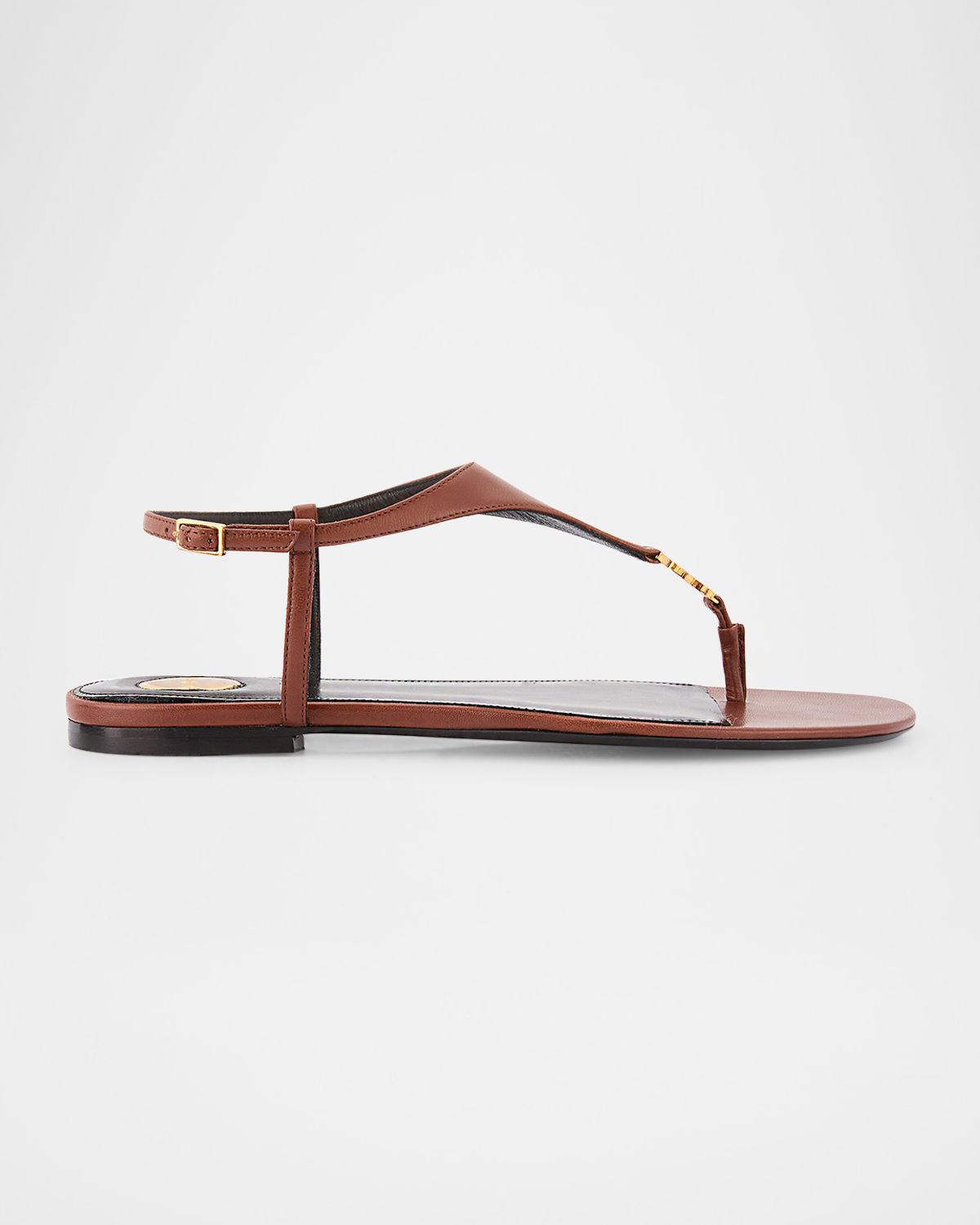Saint Laurent Cassandra YSL Smooth Leather Sandals | Thumbnail 7 Saint Laurent Cassandra YSL Smooth Leather Sandals | Thumbnail 7