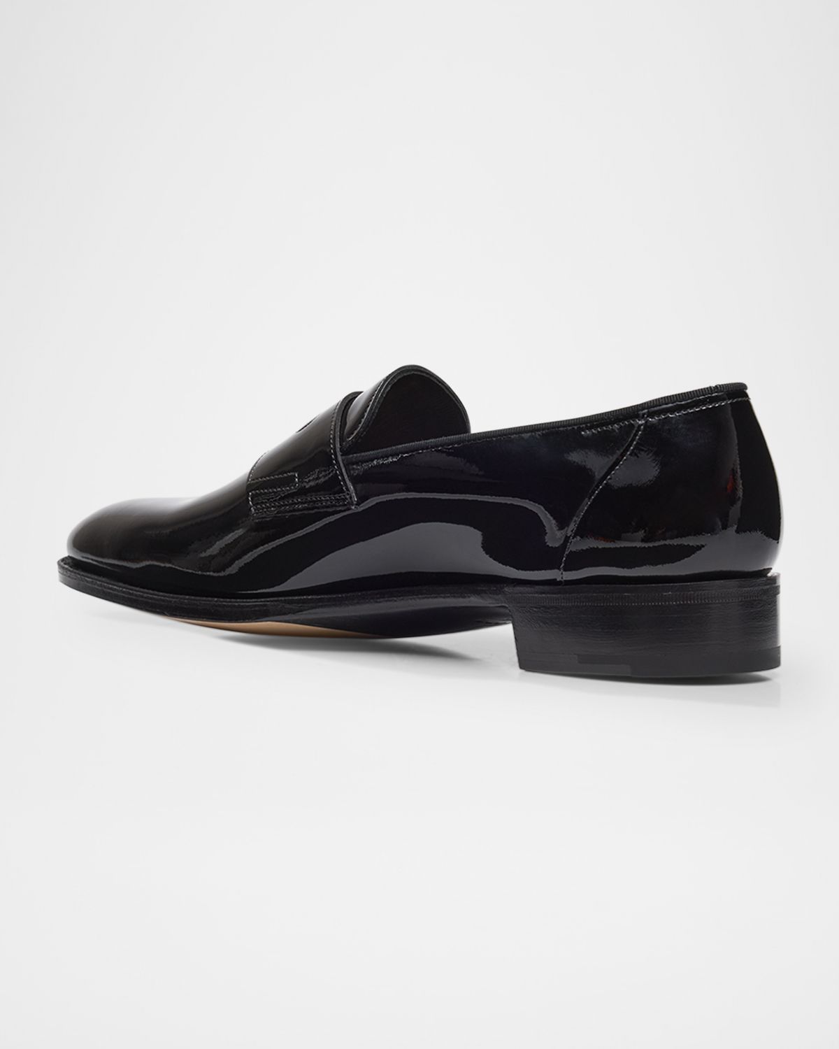 John Lobb Men 's Jamie Patent Leather Penny Loafers