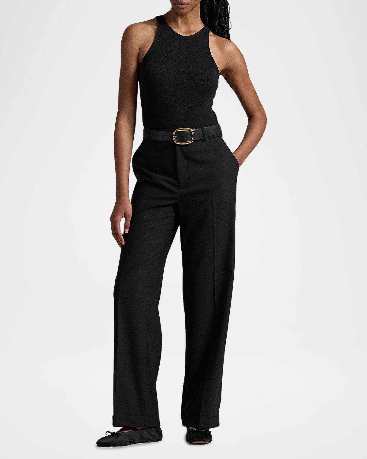 Polo Ralph Lauren High Rise Relaxed Straight-Leg Trousers