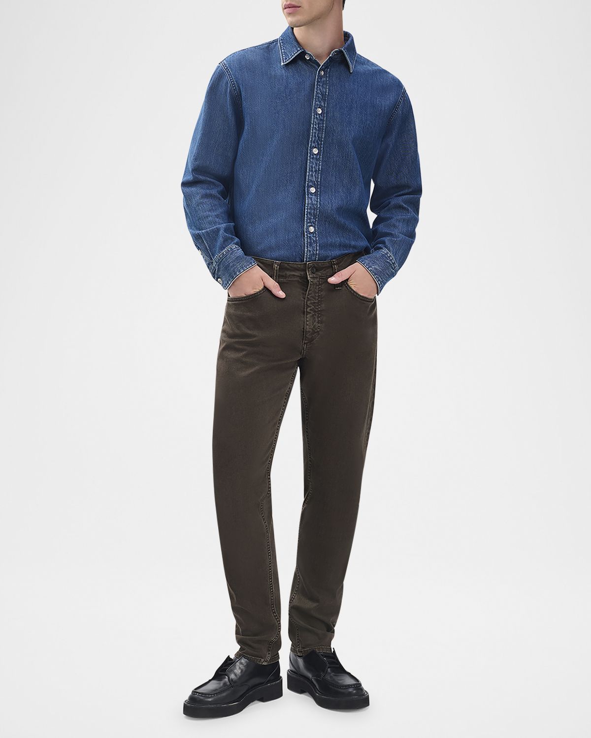 Rag & Bone Men 's Fit 3 Aero Stretch Jeans in Brown