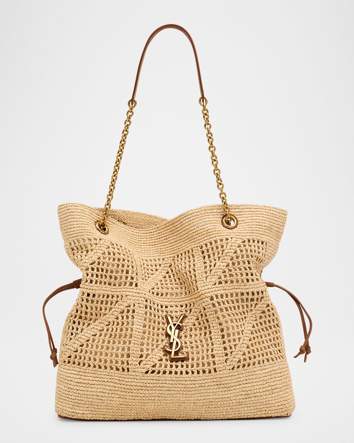 Saint Laurent Jamie YSL Shopper Tote Bag in Woven Raffia | Thumbnail 7 Saint Laurent Jamie YSL Shopper Tote Bag in Woven Raffia | Thumbnail 7