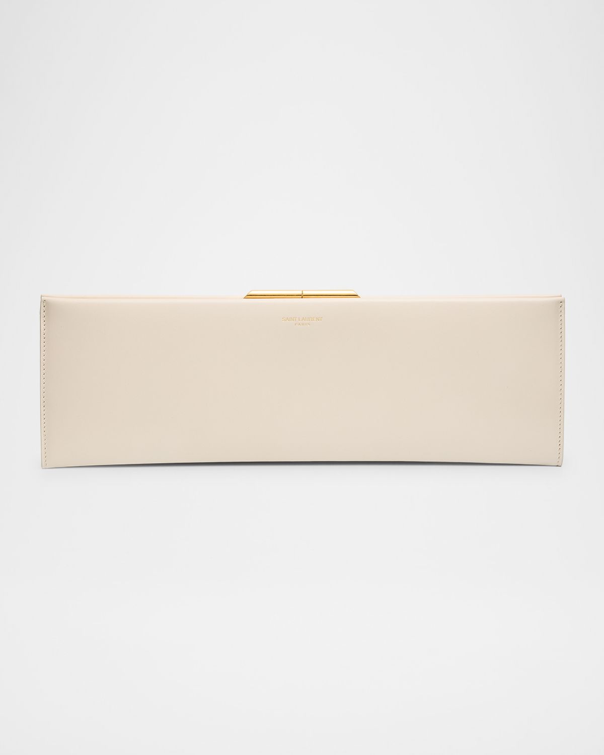 Saint Laurent Midnight Large Pochette Clutch Bag in Leather