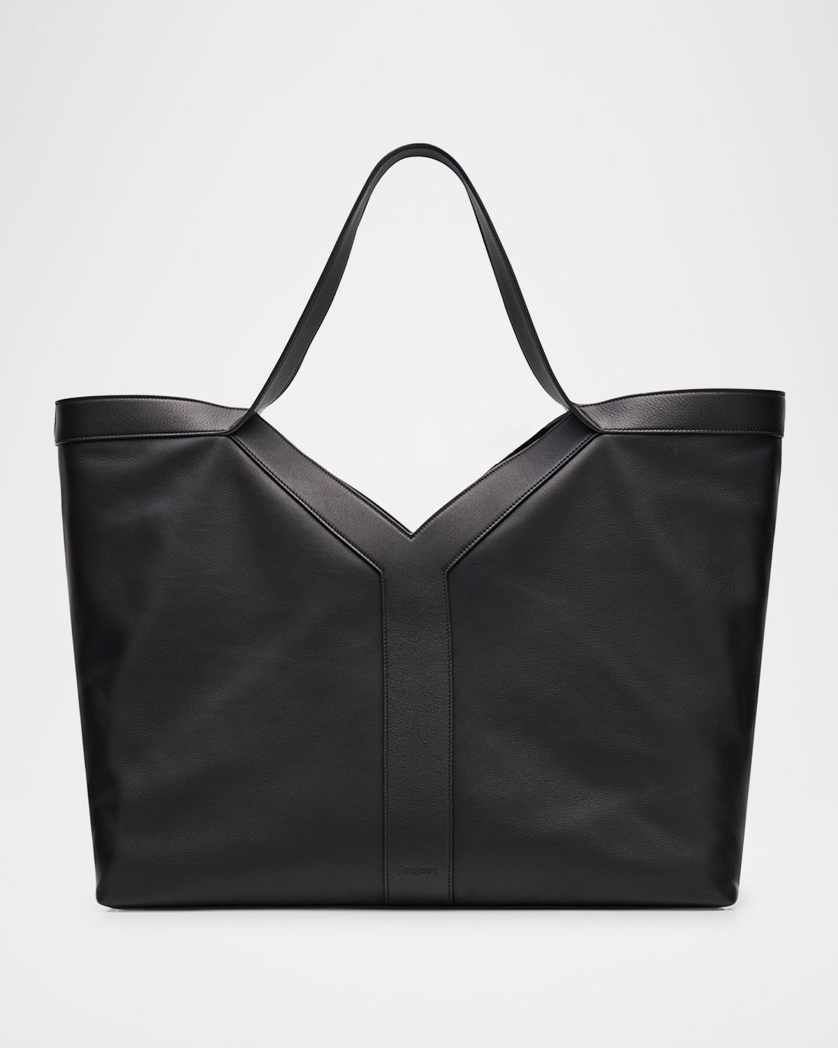 Saint Laurent Men 's Giant Y Grainy Leather Tote Bag | Thumbnail 7 Saint Laurent Men 's Giant Y Grainy Leather Tote Bag | Thumbnail 7