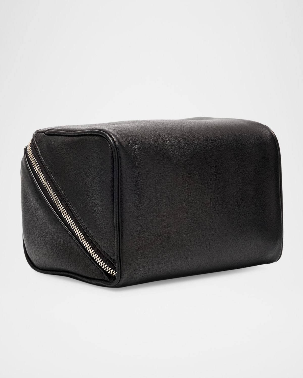 Saint Laurent Men 's Small Cube Trousse Leather Toiletry Case