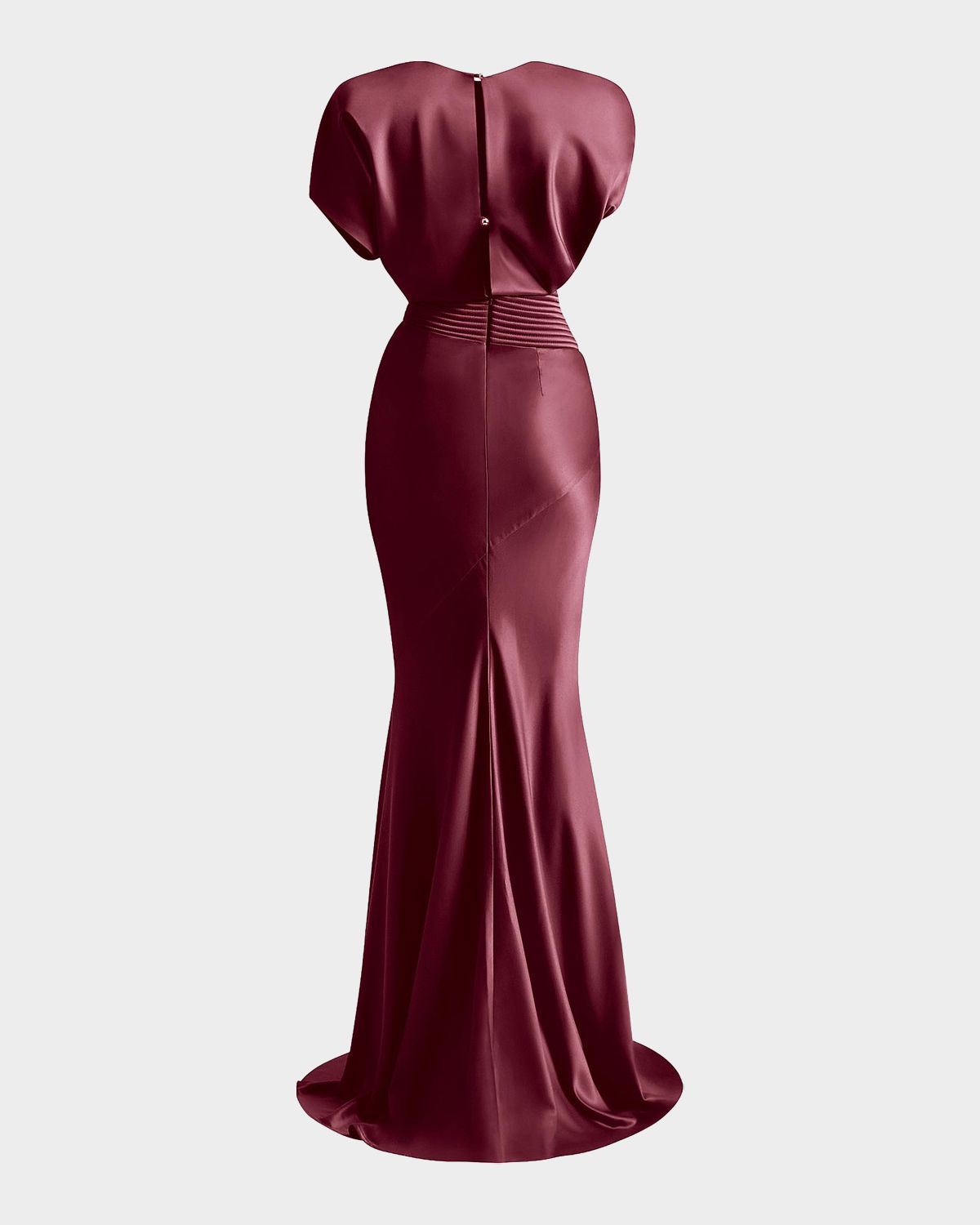 ZHIVAGO Bond Draped Stretch Satin Mermaid Gown | Thumbnail 5
