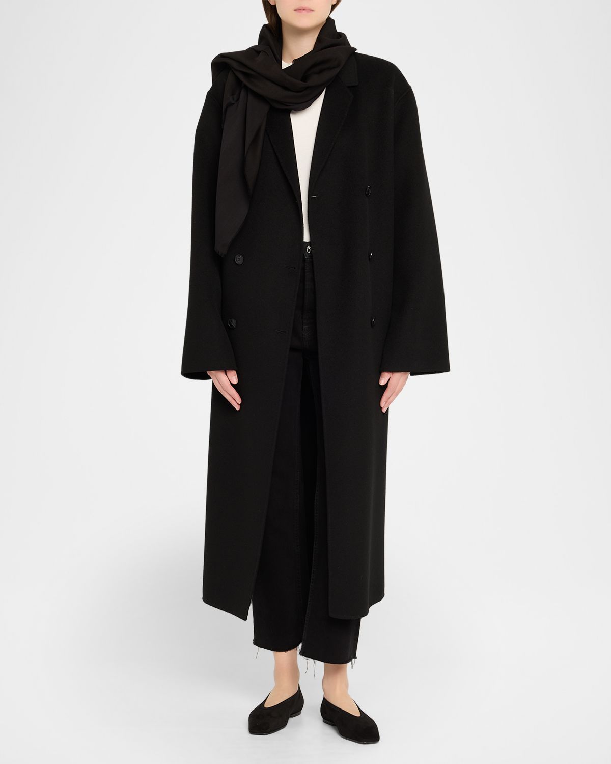 Toteme Logo Wool Scarf