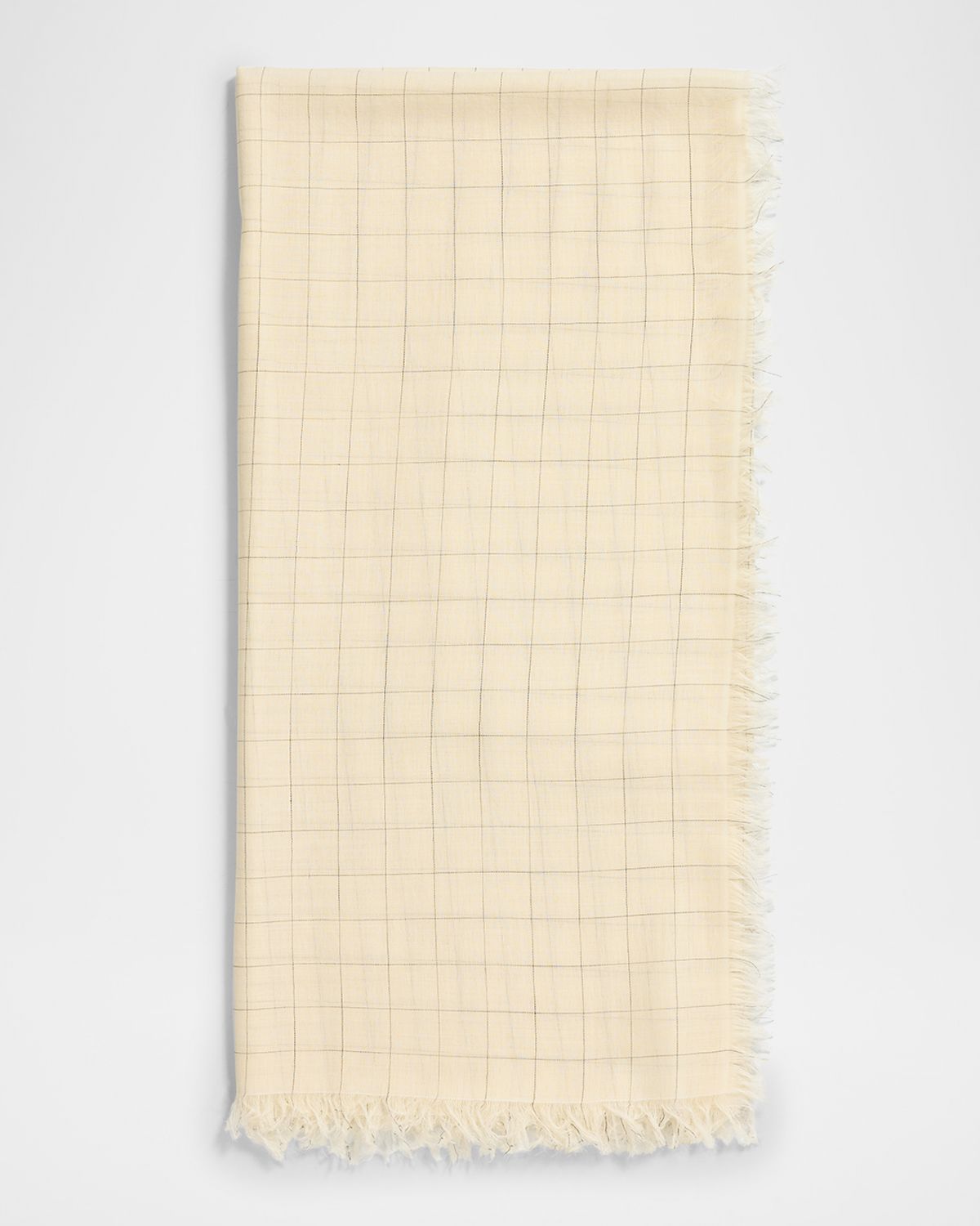 Toteme Checked Light Wool Scarf