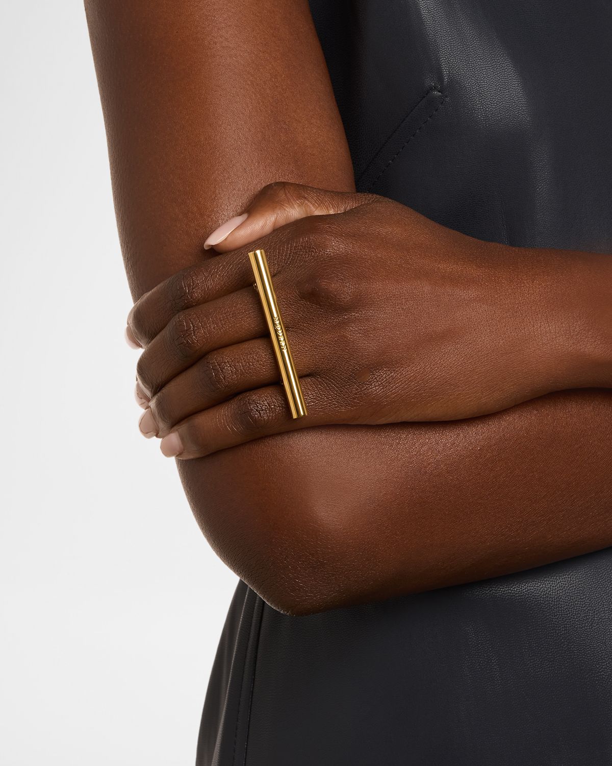 McQueen T-Bar Two-Finger Ring