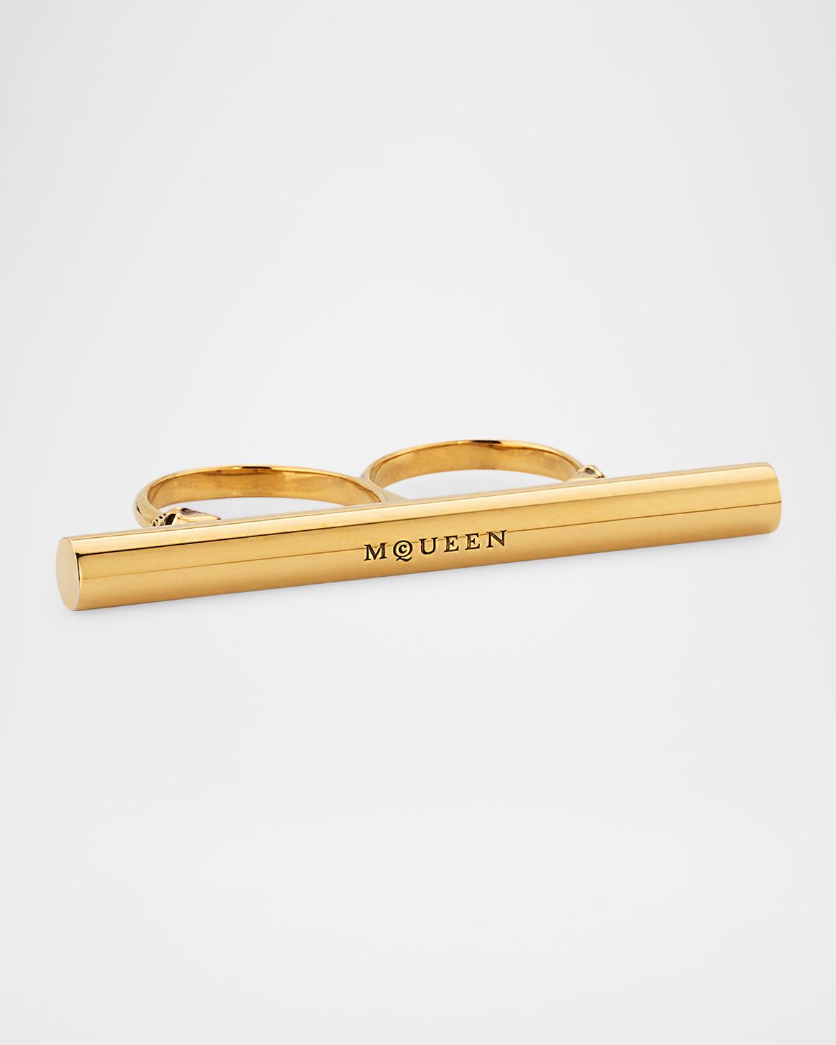 McQueen T-Bar Two-Finger Ring