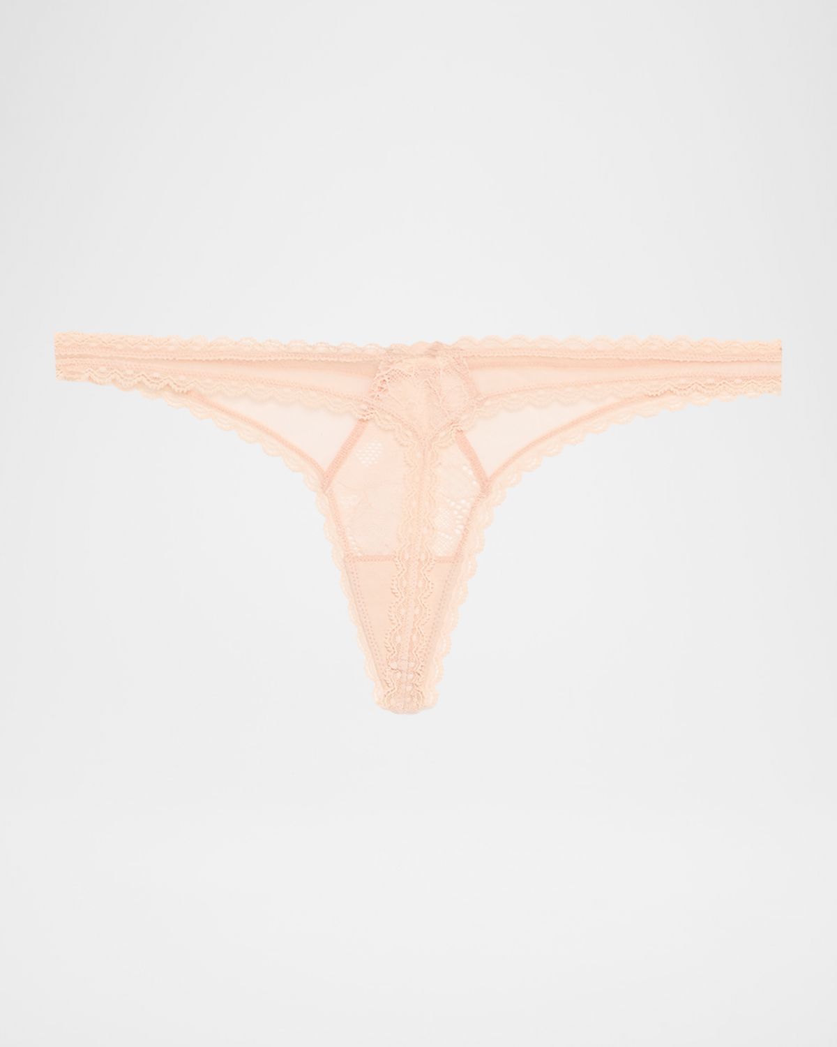Kiki De Montparnasse Dahlia Scalloped Lace Thong