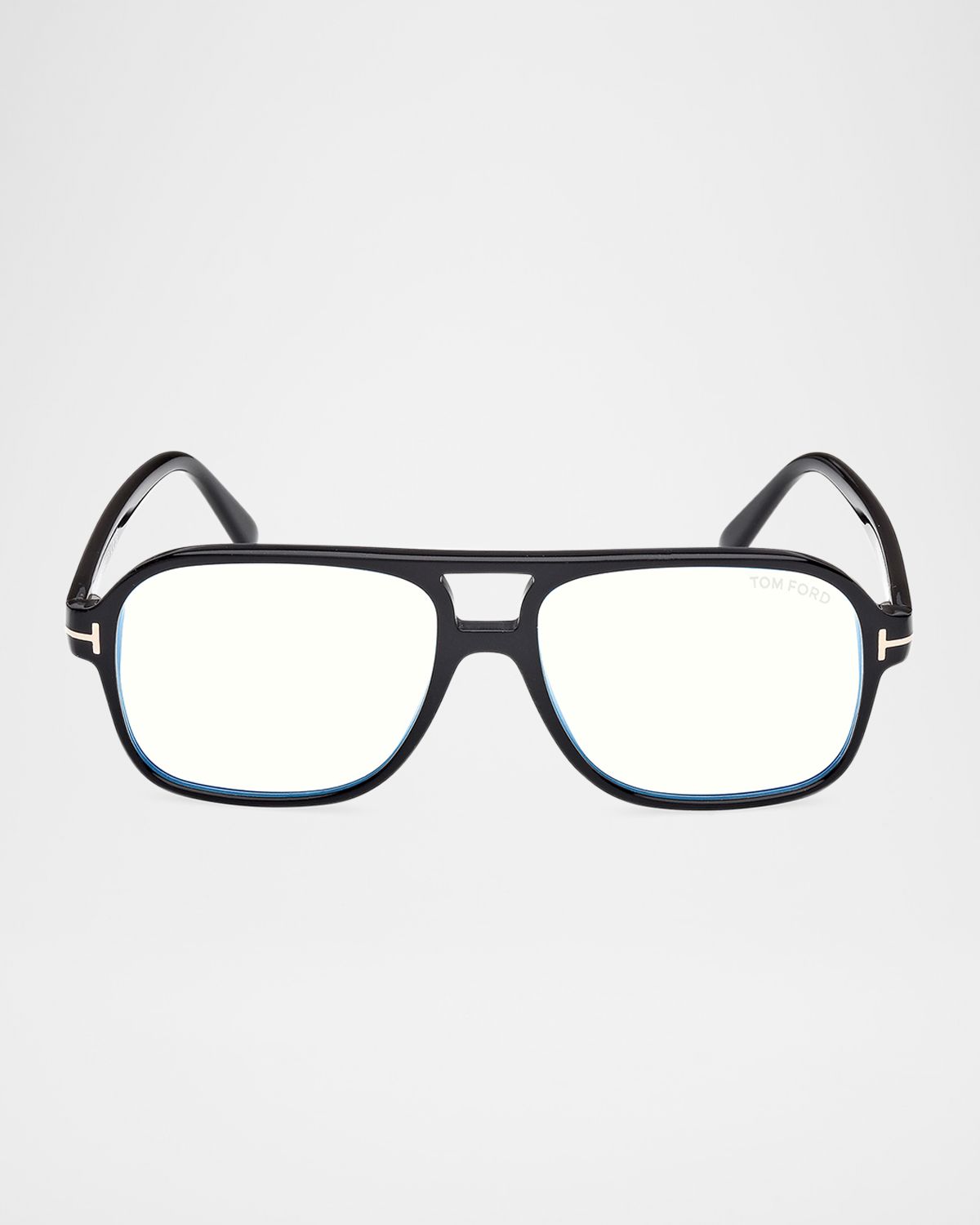 TOM FORD Men 's FT6058-BM Acetate Square Blue-Block Optical Frames