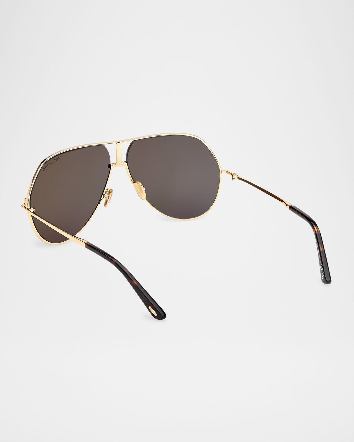 TOM FORD Men 's Rickie-02 Metal Aviator Sunglasses