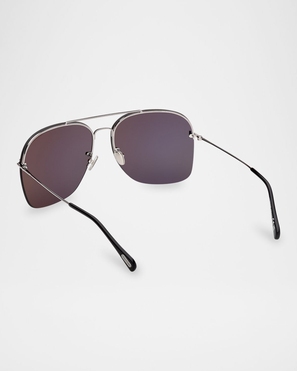 TOM FORD Men 's Mackenzie-02 Metal Photochromic Aviator Sunglasses