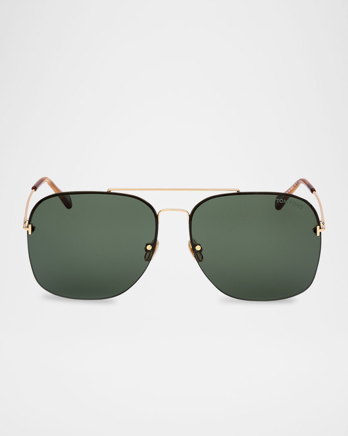 TOM FORD Men 's Mackenzie-02 Metal Photochromic Aviator Sunglasses