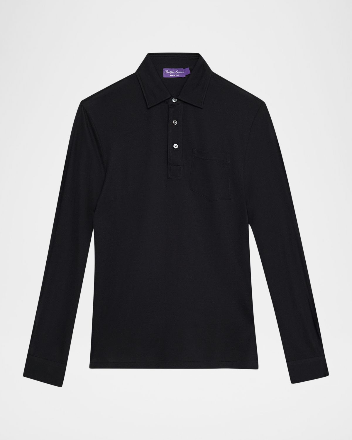 Ralph Lauren Purple Label Cotton-Cashmere Piqué Polo Shirt | Thumbnail 6 Ralph Lauren Purple Label Cotton-Cashmere Piqué Polo Shirt | Thumbnail 6