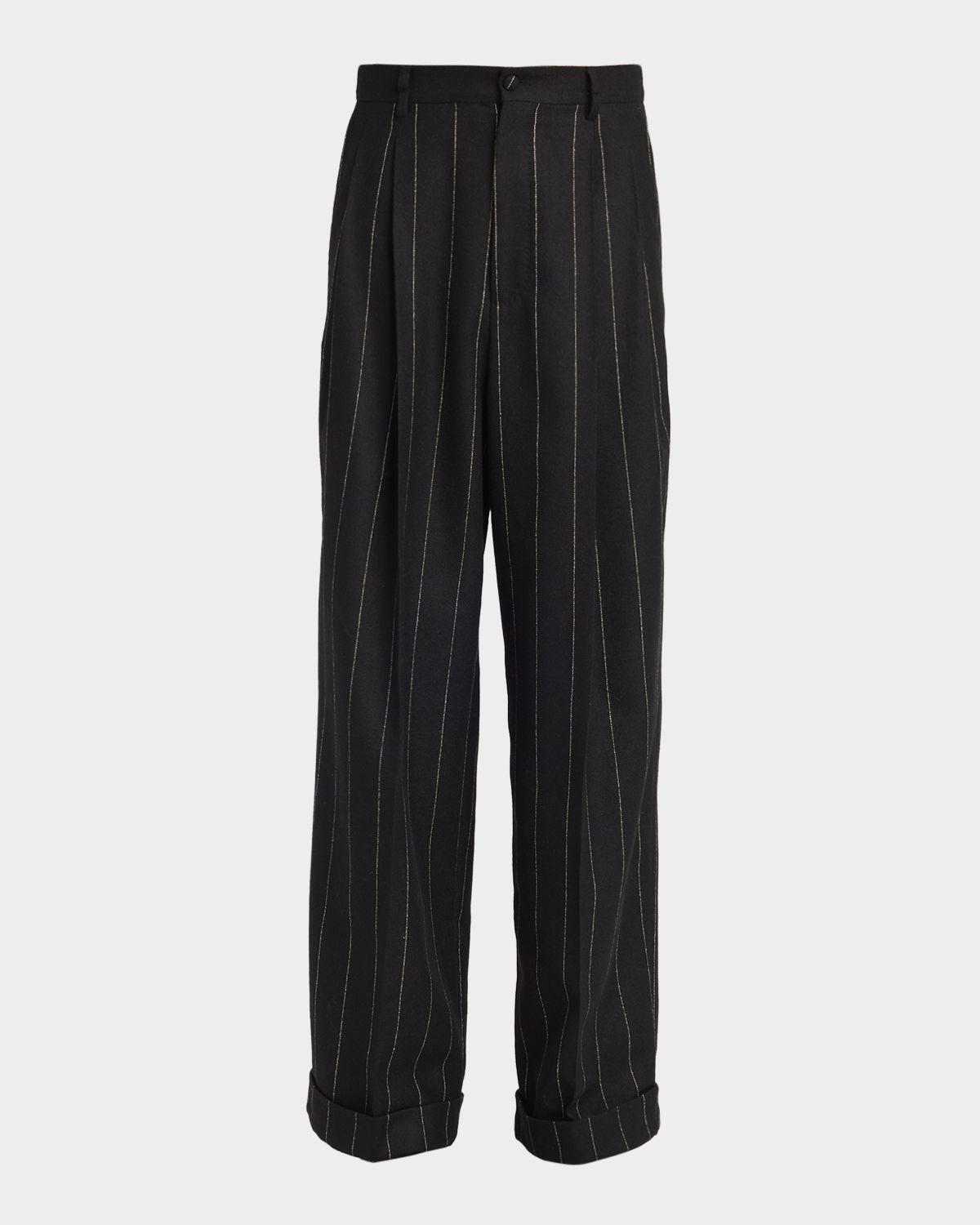 Dolce & Gabbana Men 's Pleated Pinstripe Pants
