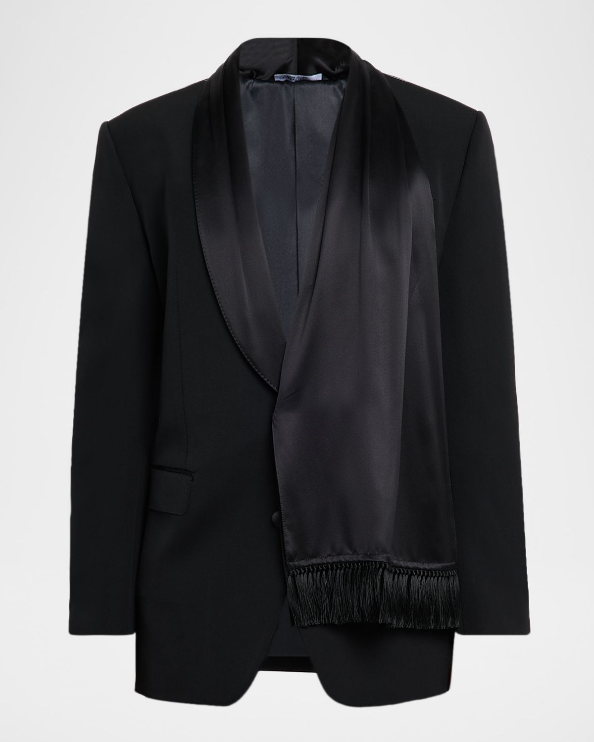Dolce & Gabbana Men 's Silk Scarf and Shawl-Lapel Dinner Jacket