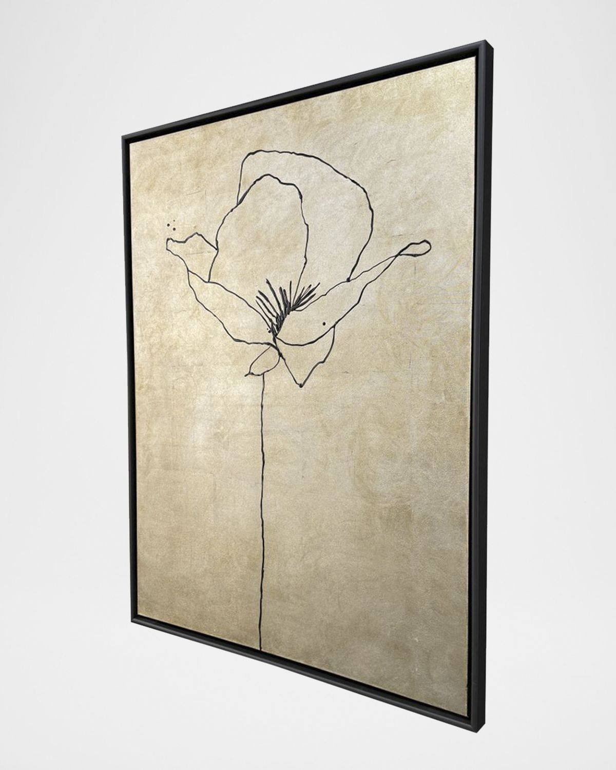 Paragon Decors "Silver Poppies I" Mixed-Media Art by Susan Adamson-Ray | Thumbnail 2