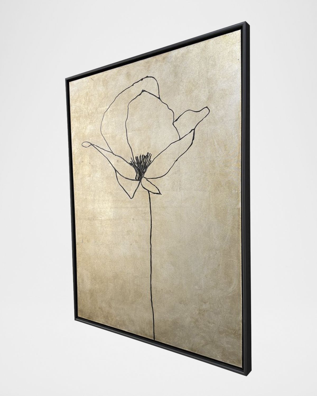 Paragon Decors "Silver Poppies II" Mixed-Media Art by Susan Adamson-Ray | Thumbnail 2