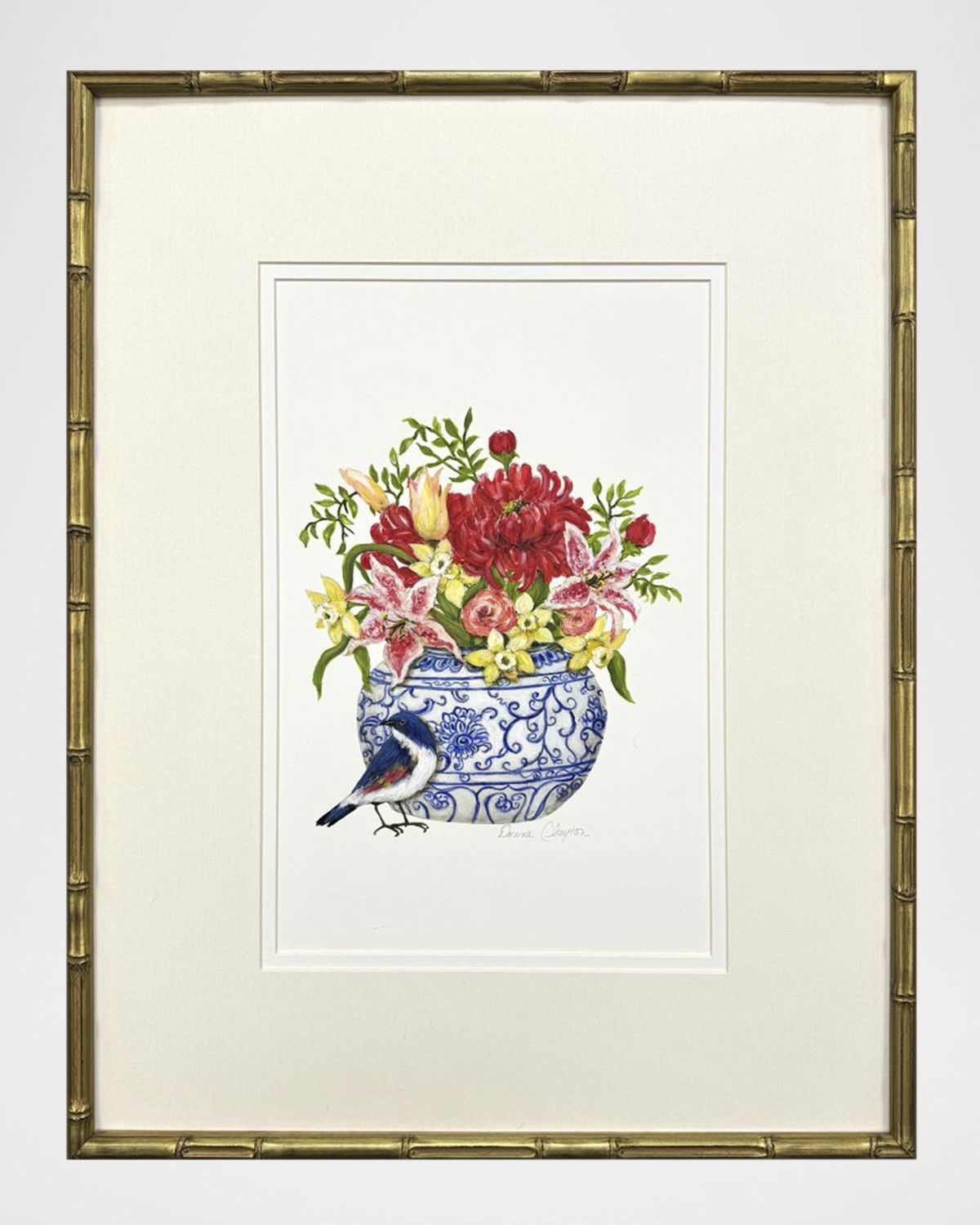 Paragon Decors "Blue and White I" Hand-Embellished Giclees, Set of 2 | Thumbnail 3