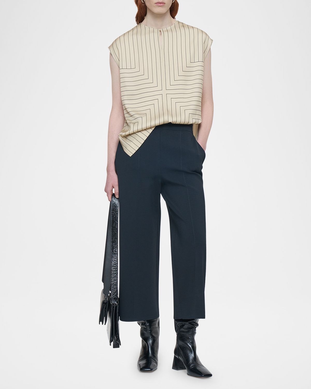 Joseph Wide-Leg Wool Knit Culottes