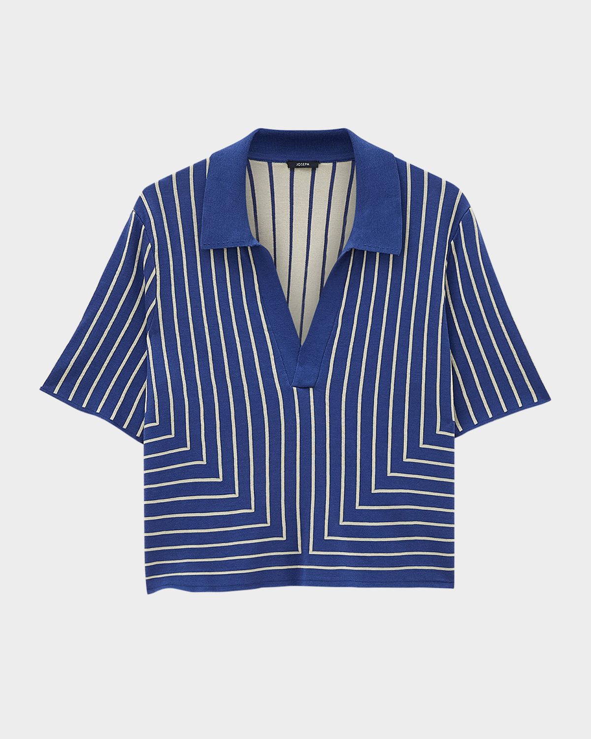 Joseph Geometric Jacquard Knit Top