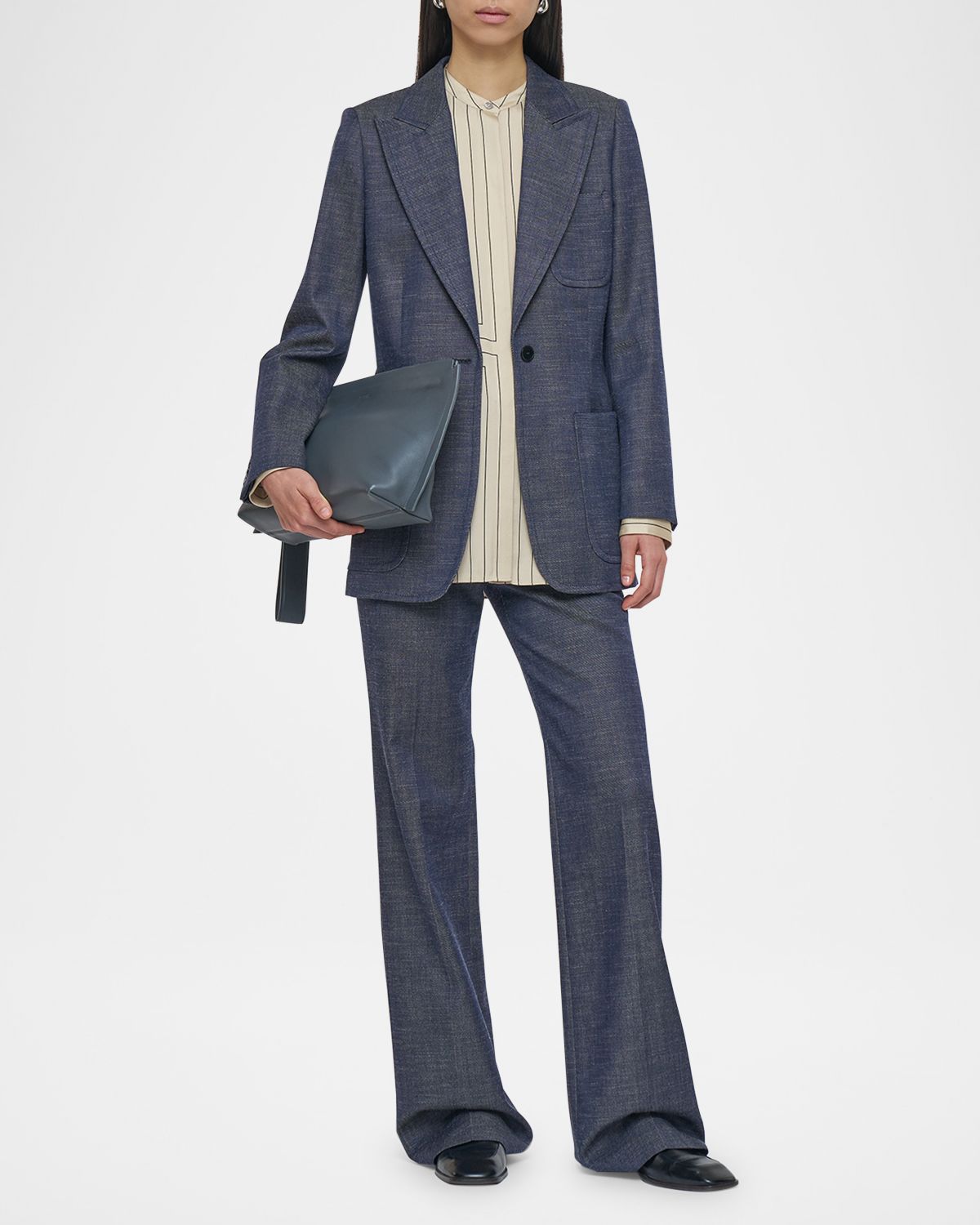 Joseph Cassini Single-Button Denim Jacket