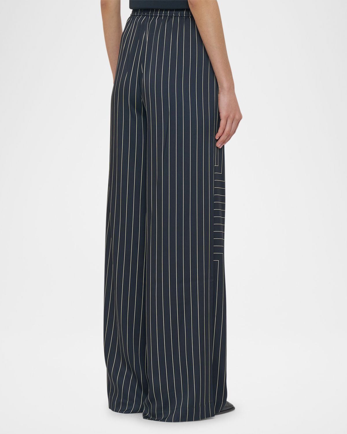 Joseph Hulin Wide-Leg Geometric Crepe Trousers | Thumbnail 3