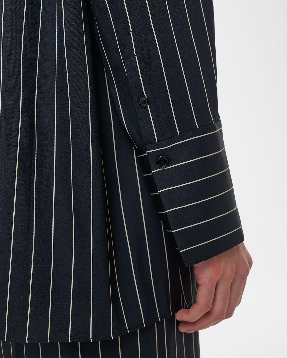 Joseph Athena Geometric Striped Blouse | Thumbnail 5 Joseph Athena Geometric Striped Blouse | Thumbnail 5