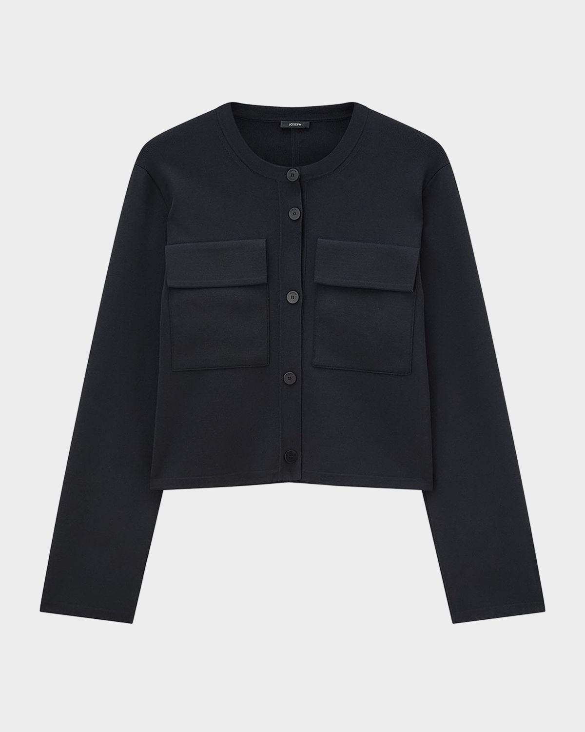 Joseph Viscose Knit Stretch Cardigan Jacket