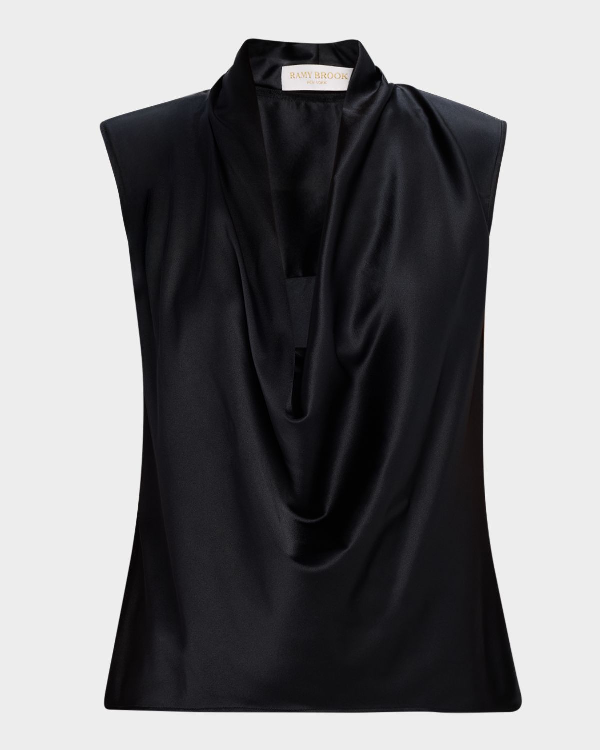 Ramy Brook Gregory Cowl-Neck Silk Blouse