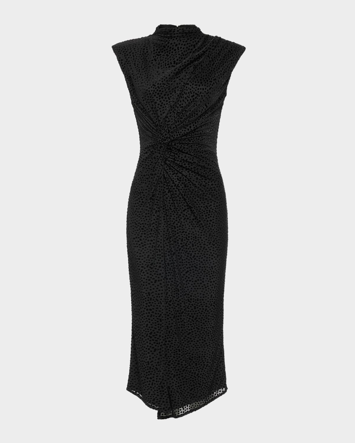 Ramy Brook Lee Mock-Neck Midi Dress