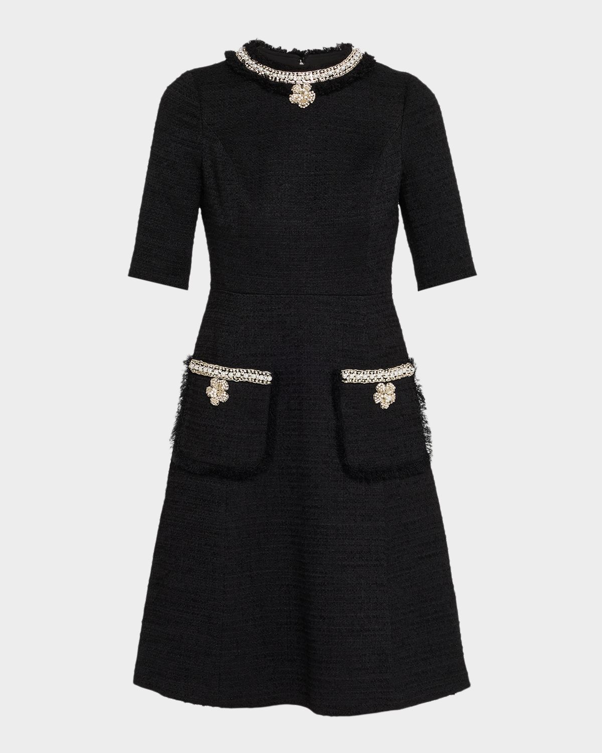 Rickie Freeman for Teri Jon Bead & Crystal-Trim Boucle Dress | Thumbnail 6 Rickie Freeman for Teri Jon Bead & Crystal-Trim Boucle Dress | Thumbnail 6