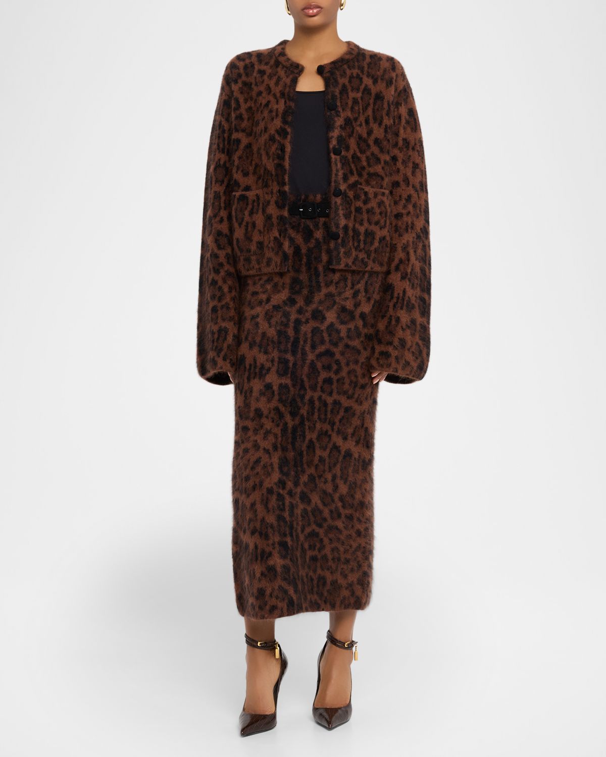 Adam Lippes Barret Leopard-Print Cashmere Jacket