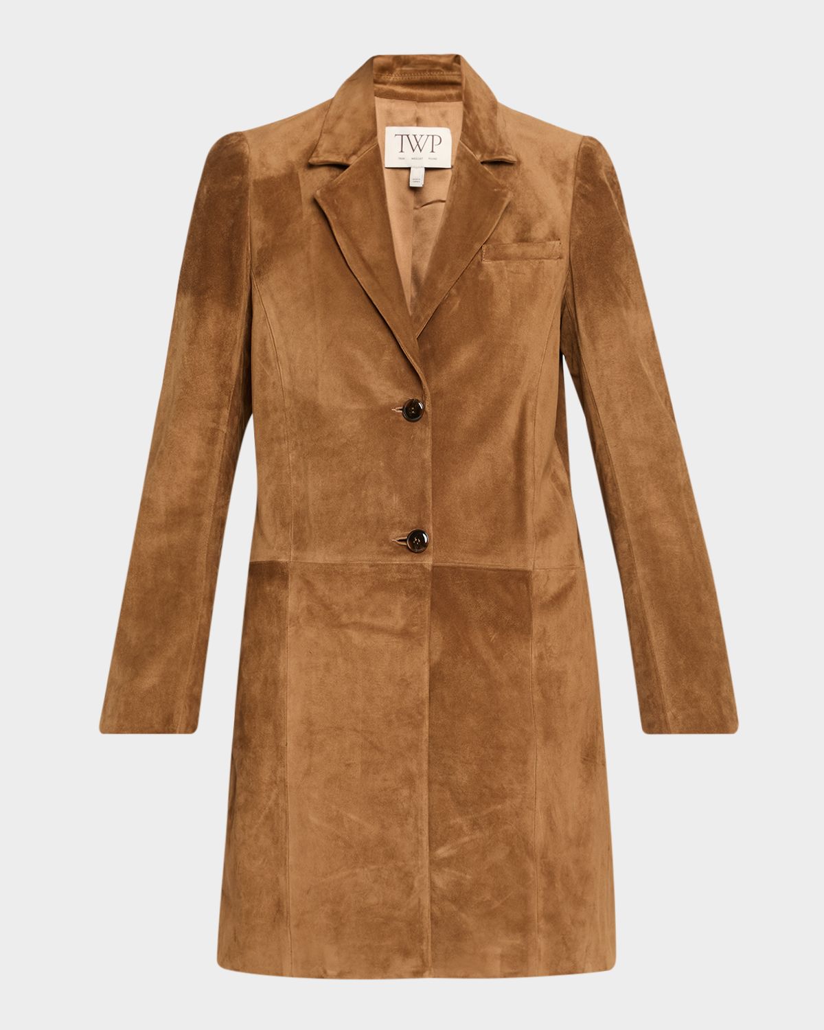 TWP Easy Suede Car Coat | Thumbnail 6
