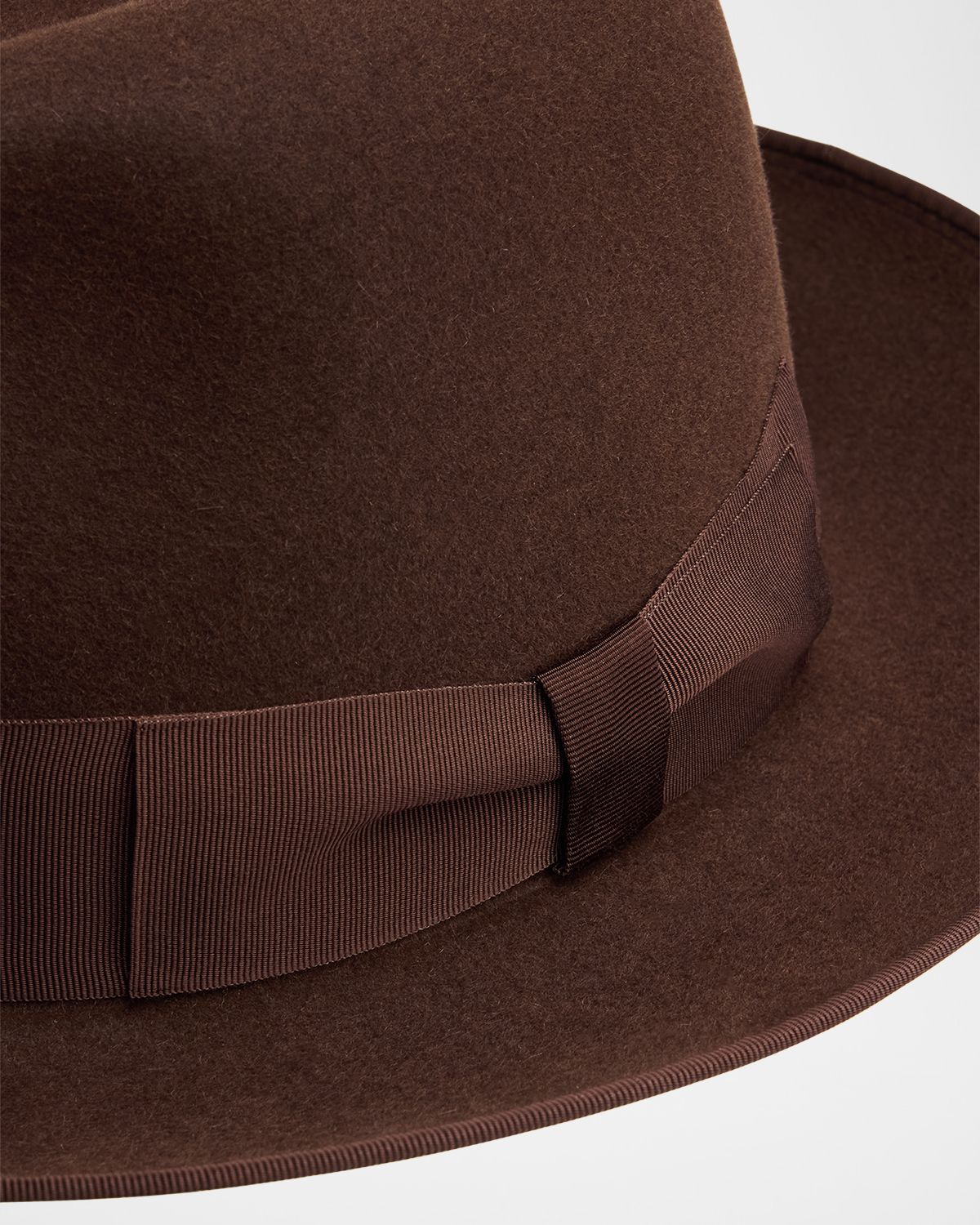 Loro Piana Men 's Sergio Baby Cashmere and Felt Fedora Hat