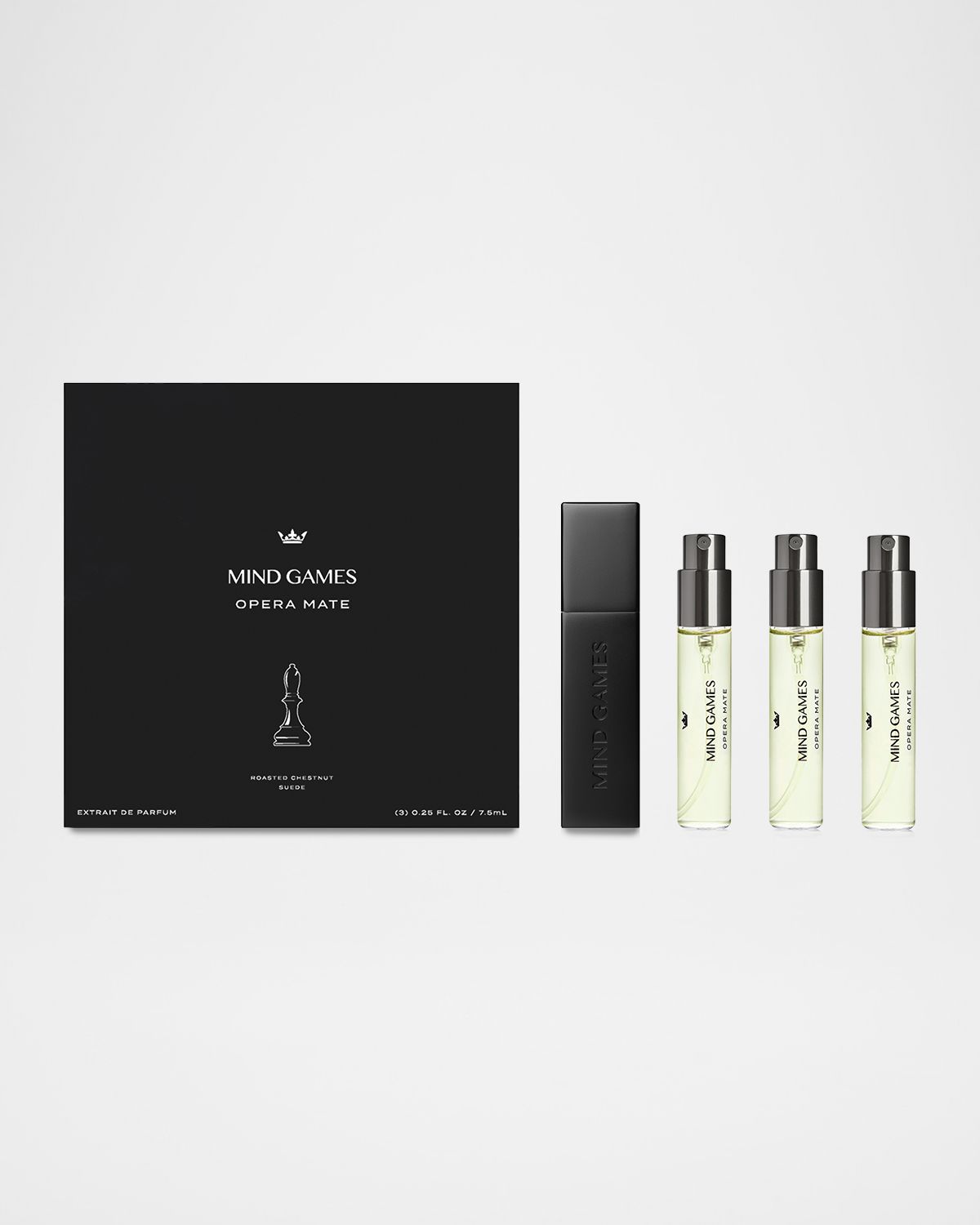 MIND GAMES Opera Mate Extrait de Parfum Travel Trio Gift Set, 3 x 0.25 oz.