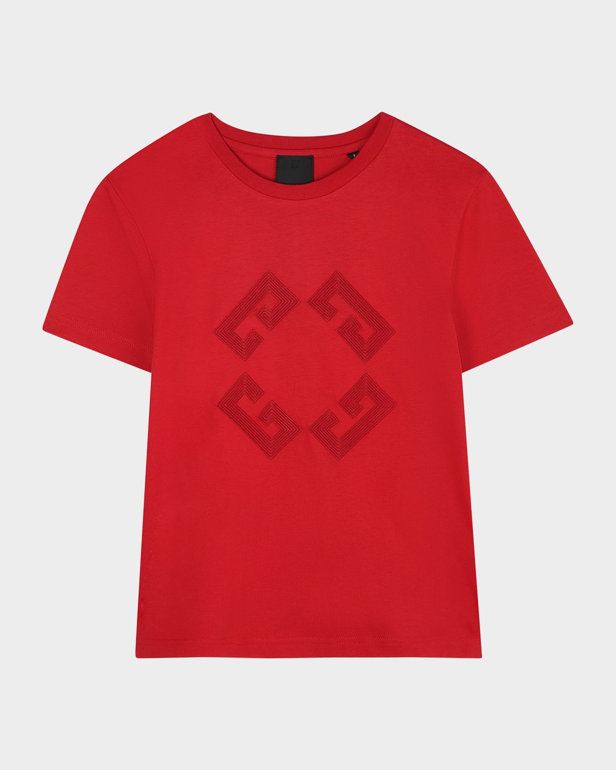 Givenchy Boy 's Short-Sleeve Embroidered Logo T-Shirt