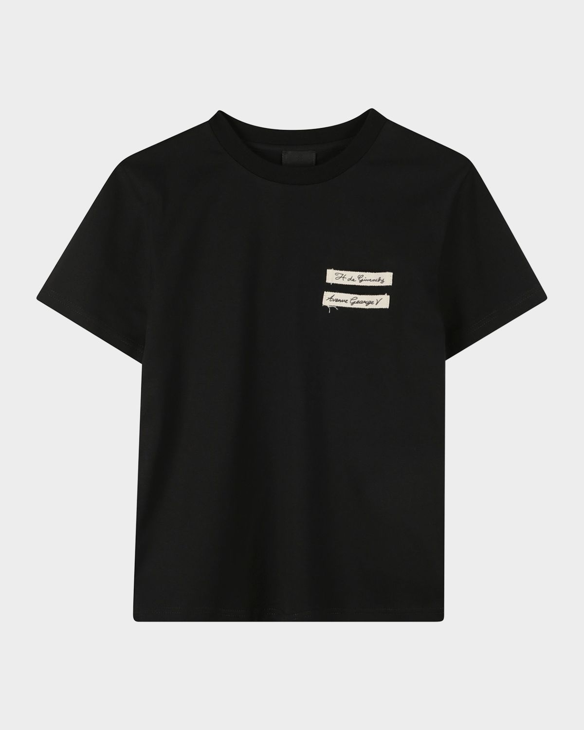 Givenchy Boy 's Short-Sleeve Embroidered Label T-Shirt, Size 8-