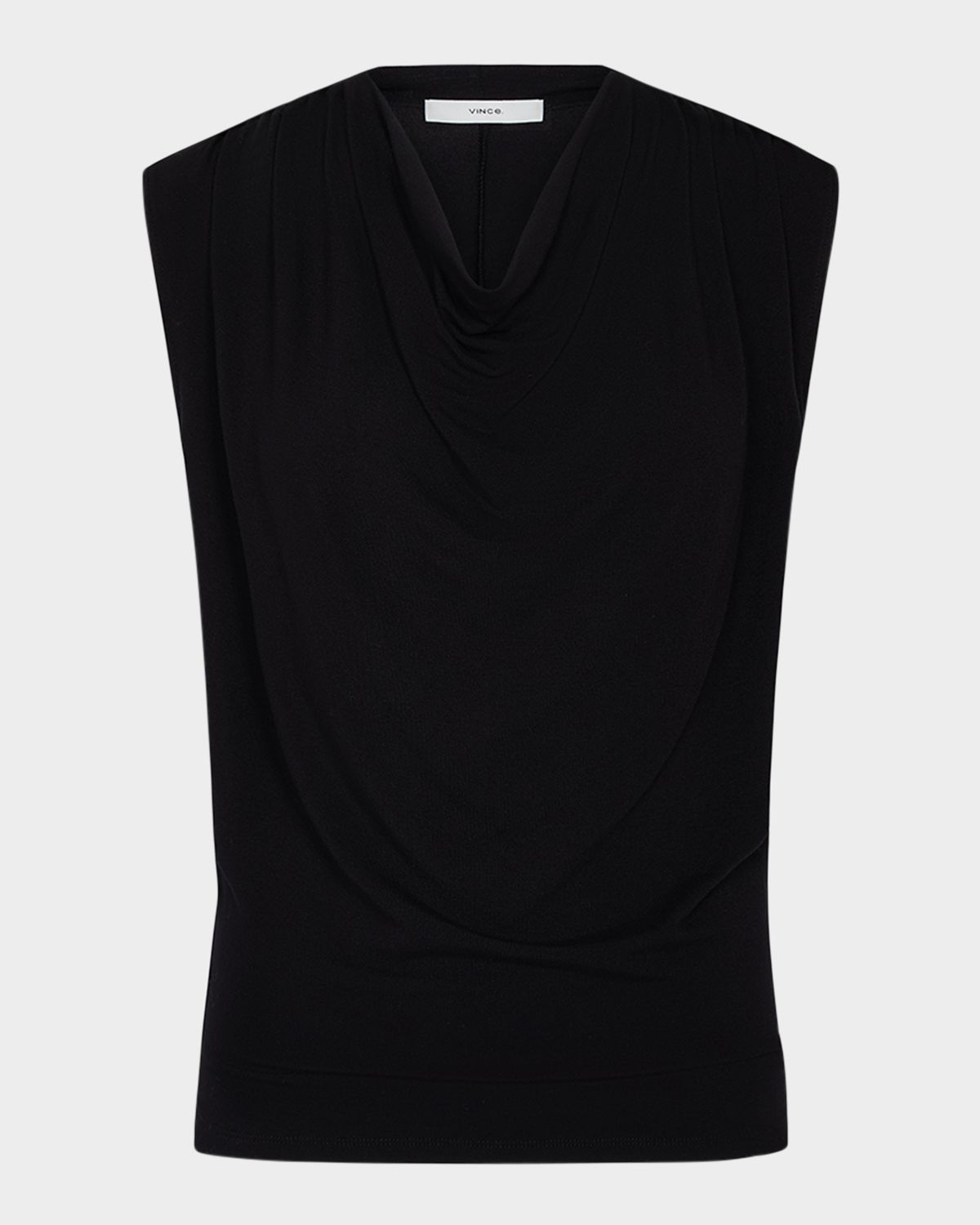 Vince Draped Cowl-Neck Top
