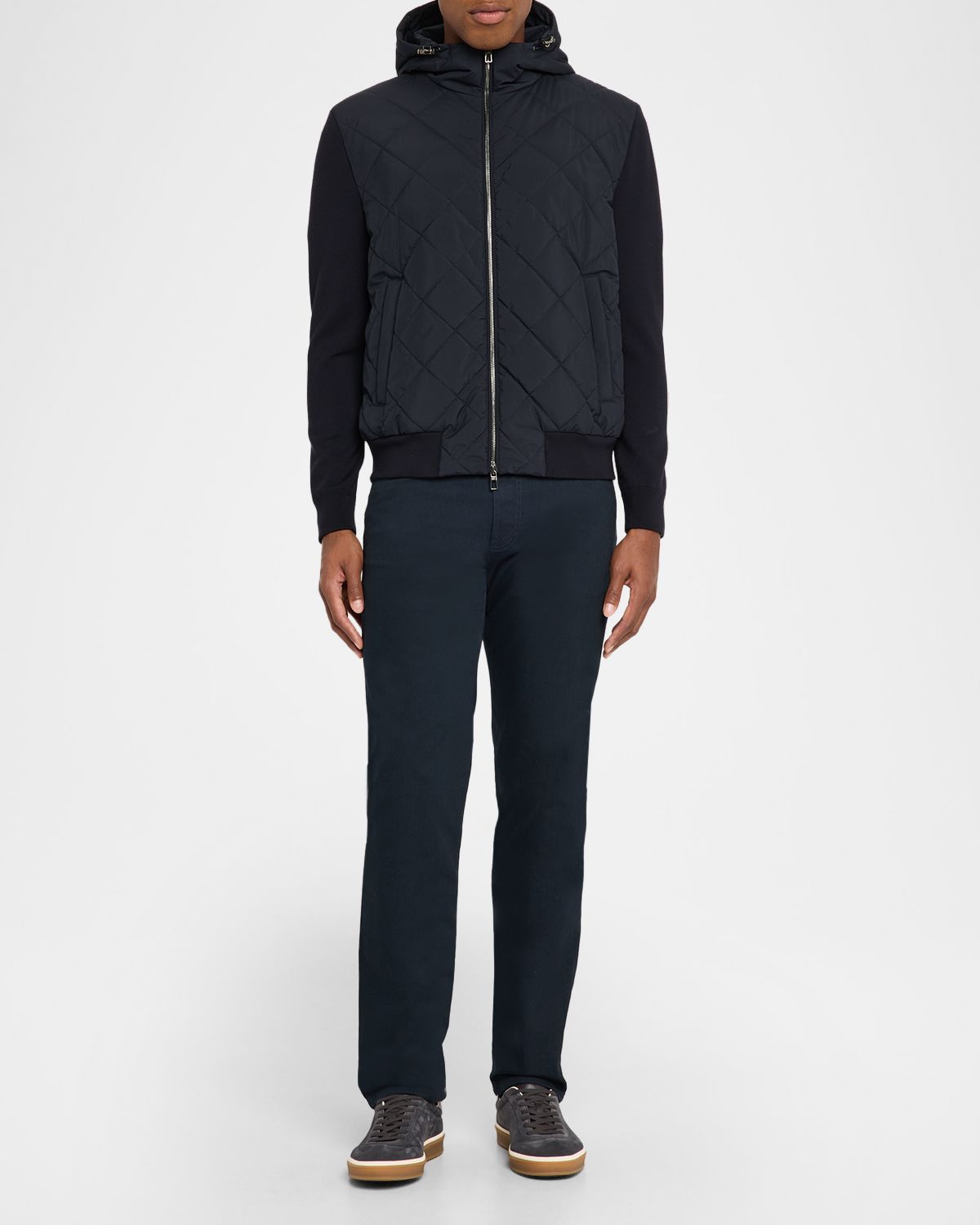 Loro Piana Men 's Quarona Slim Five-Pocket Trousers