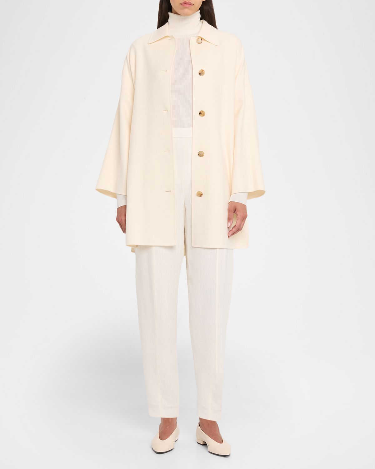 Loro Piana Anthony Single-Breasted Cashmere Coat