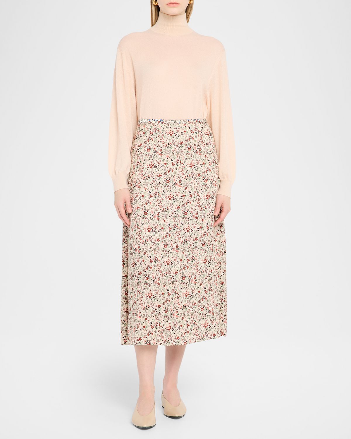 Loro Piana Camino Cashmere-Silk Turtleneck Sweater