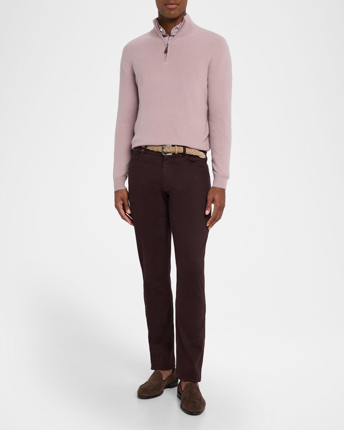 Neiman Marcus Men 's Cashmere Quarter-Zip Sweater