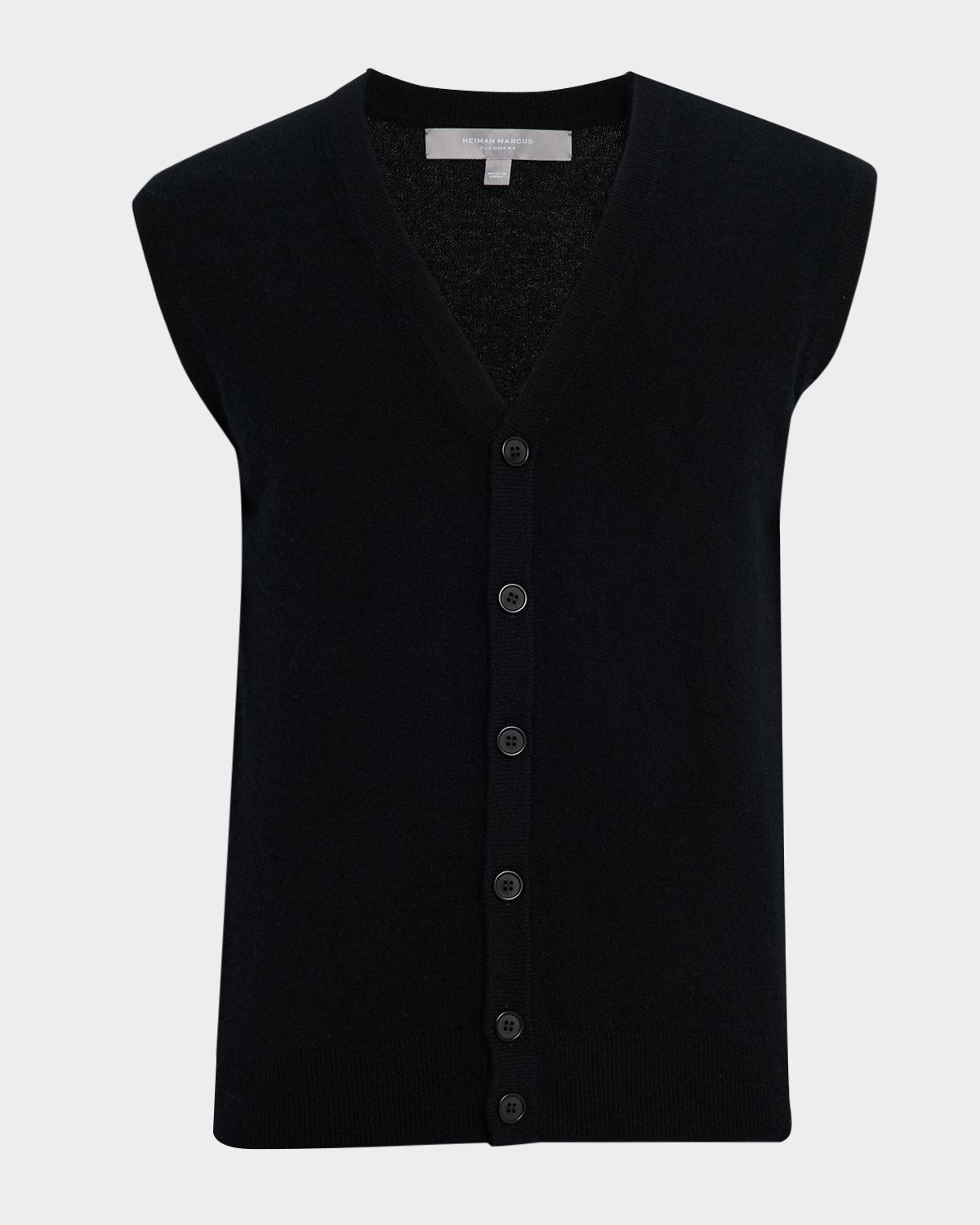 Neiman Marcus Men 's Cashmere Button-Front Vest