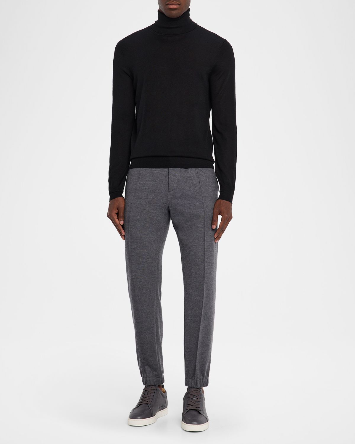 Neiman Marcus Men 's Cashmere and Silk Turtleneck Sweater