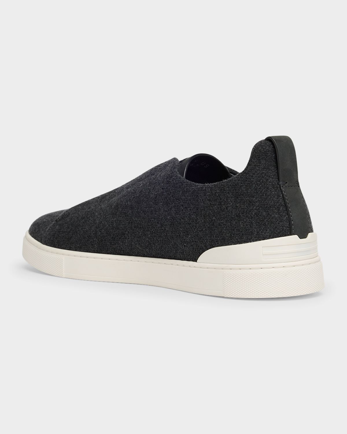 ZEGNA Men 's Triple Stitch Oasi Cashmere Slip-On Sneakers