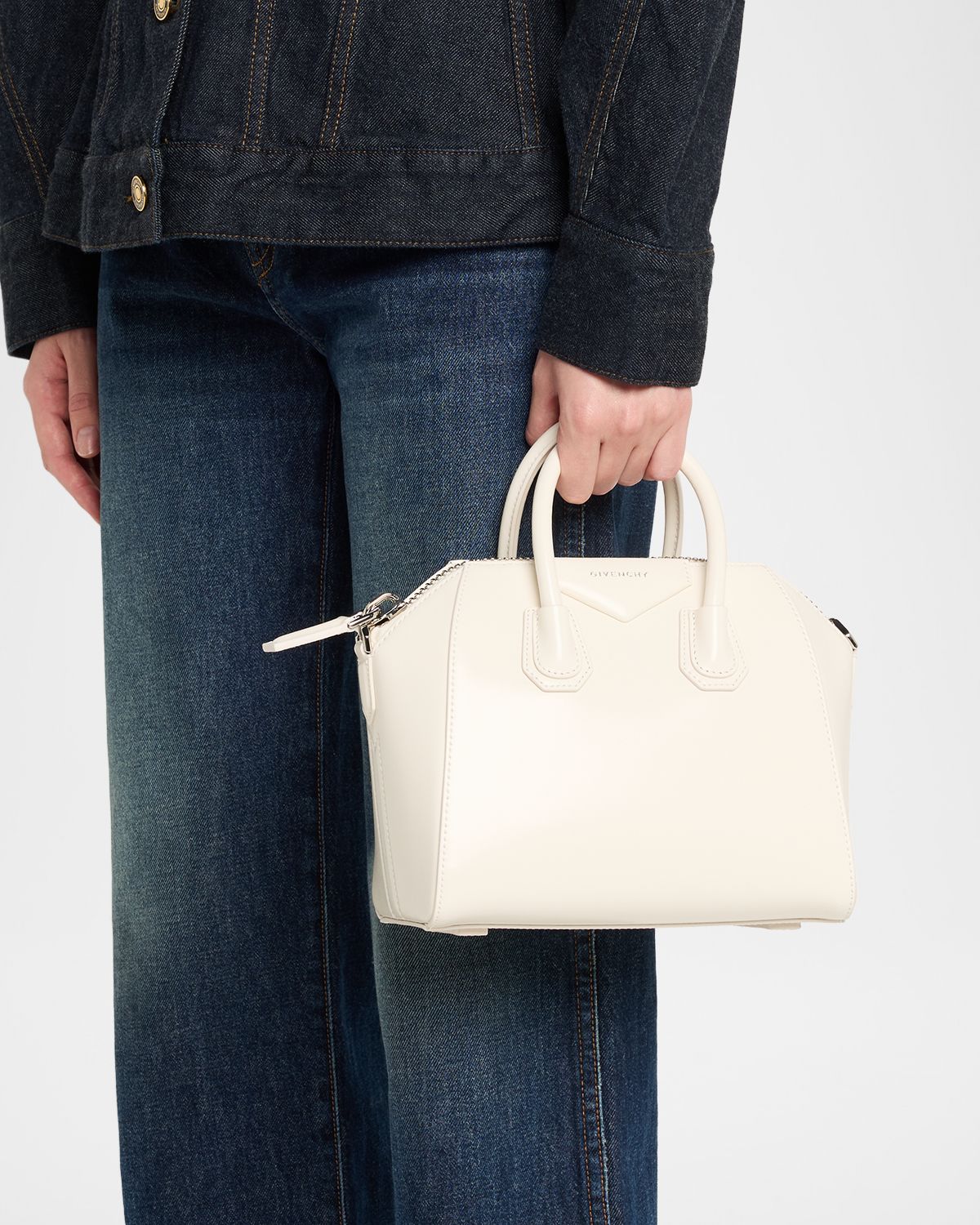 Givenchy Antigona Mini Top-Handle Bag in Box Leather