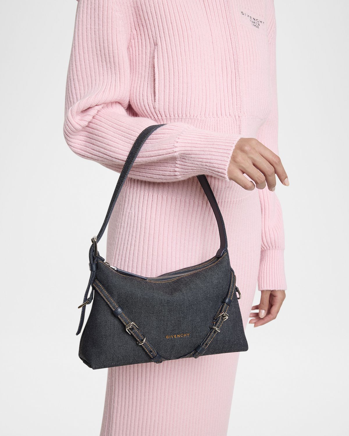 Givenchy Voyou Mini Shoulder Bag in Denim