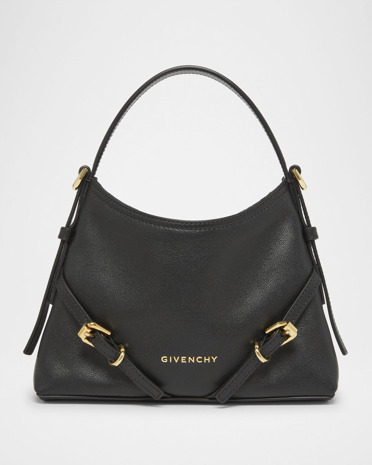 Givenchy Voyou Nano Top-Handle Bag in Shiny Leather